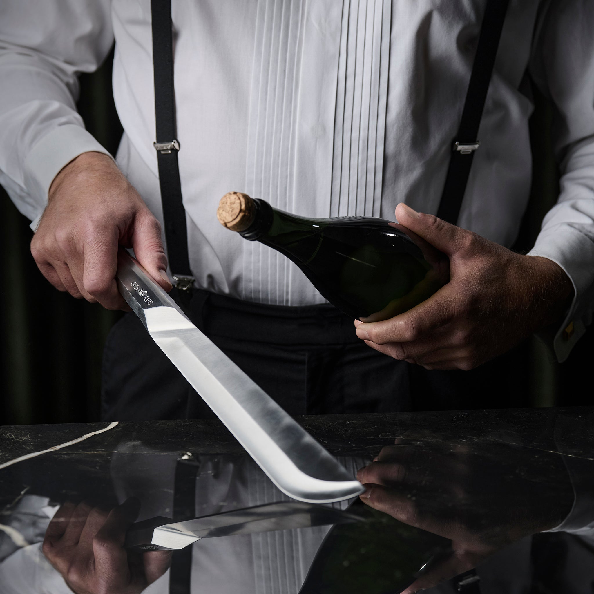 Royal Champagnesabel i Sølv