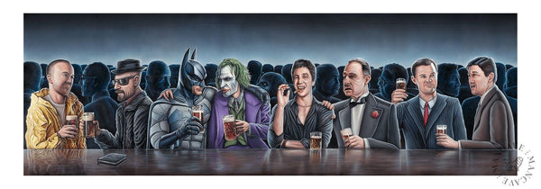 The Mancave - At The Bar - Maleri - Kunst