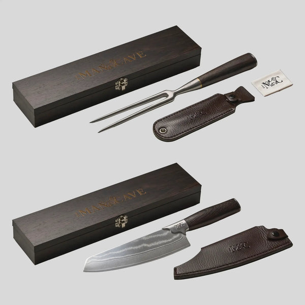 The Chef's Cut Knife + The Premium Meat Fork