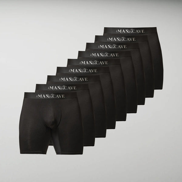 Lange Bambus Boxershorts (9-pack)